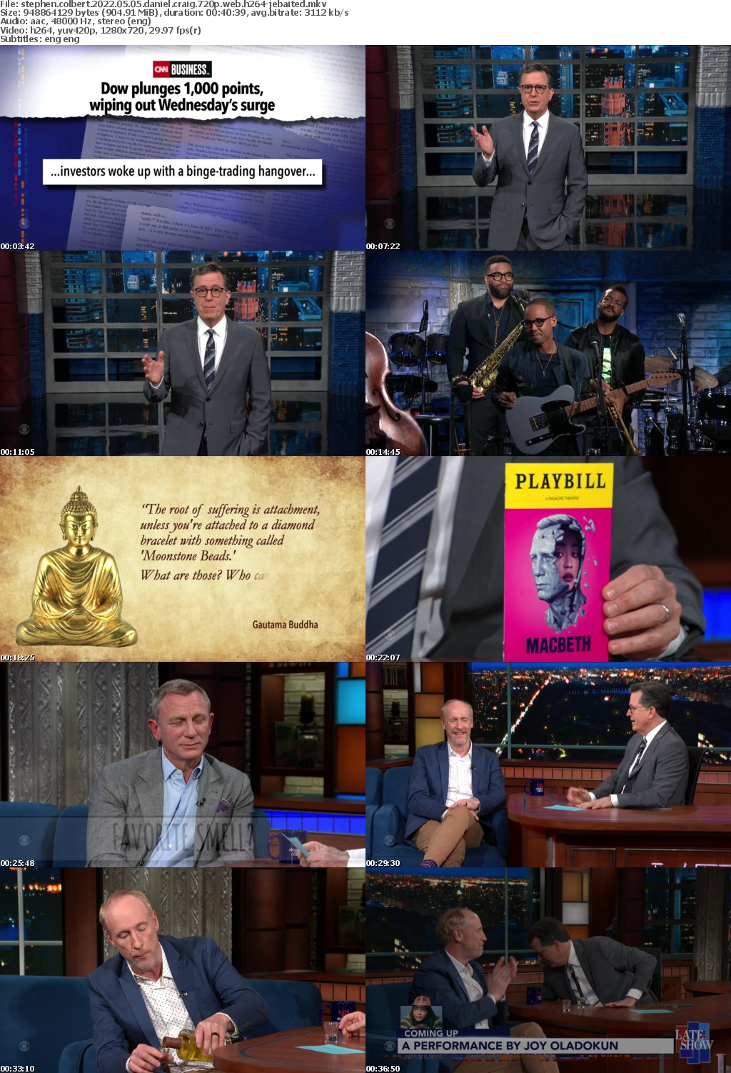 Stephen Colbert 2022 05 05 Daniel Craig 720p WEB H264-JEBAITED