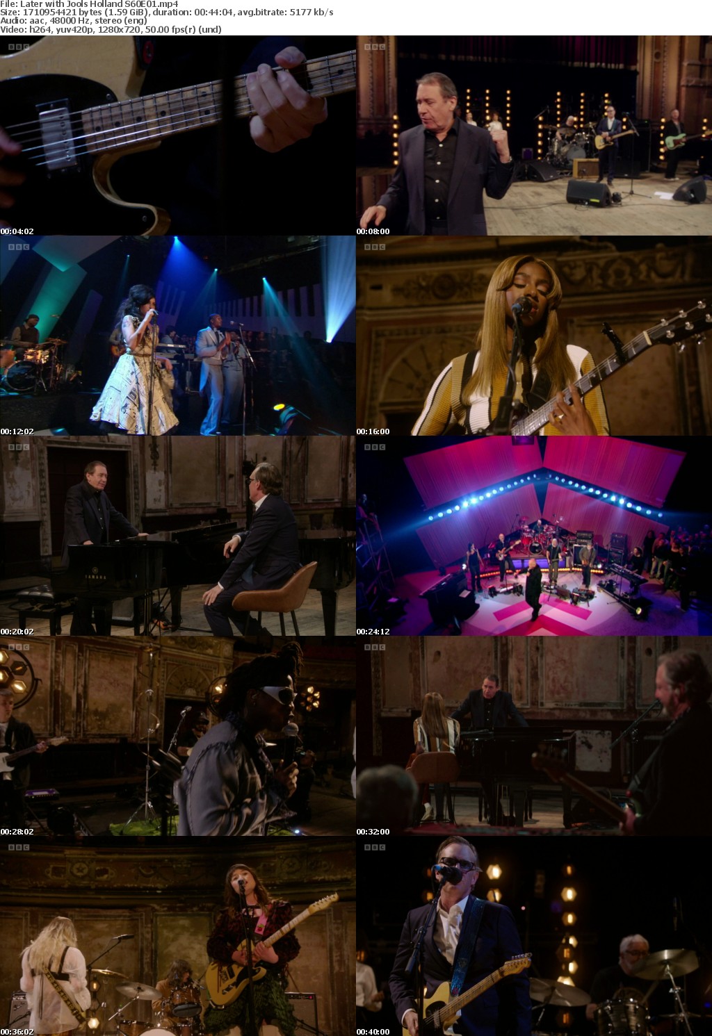 Later with Jools Holland (1280x720p HD, 50fps, soft Eng subs)