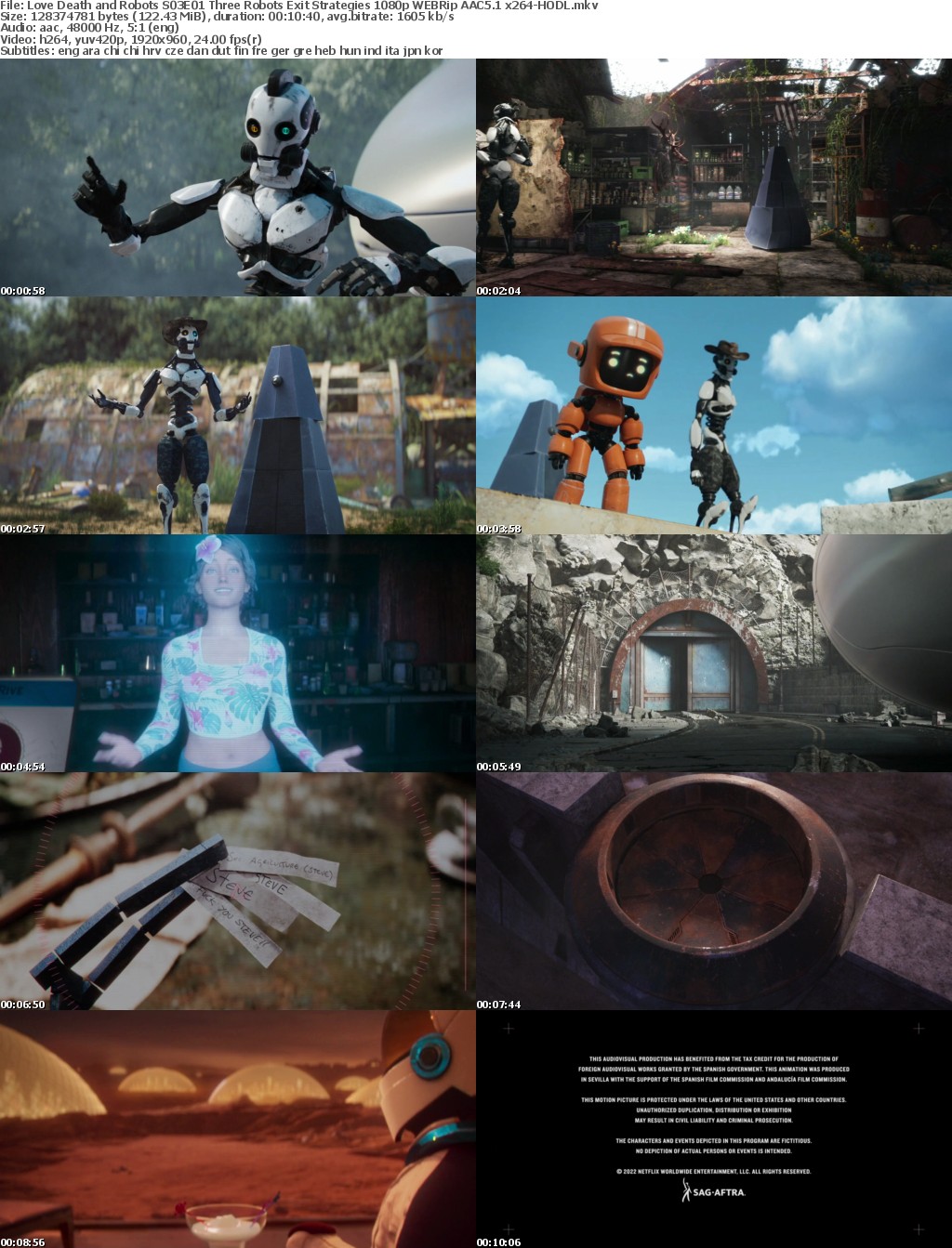 Love Death and Robots S03 Complete Season 3 1080p WEBRip AAC5 1 x264-HODL