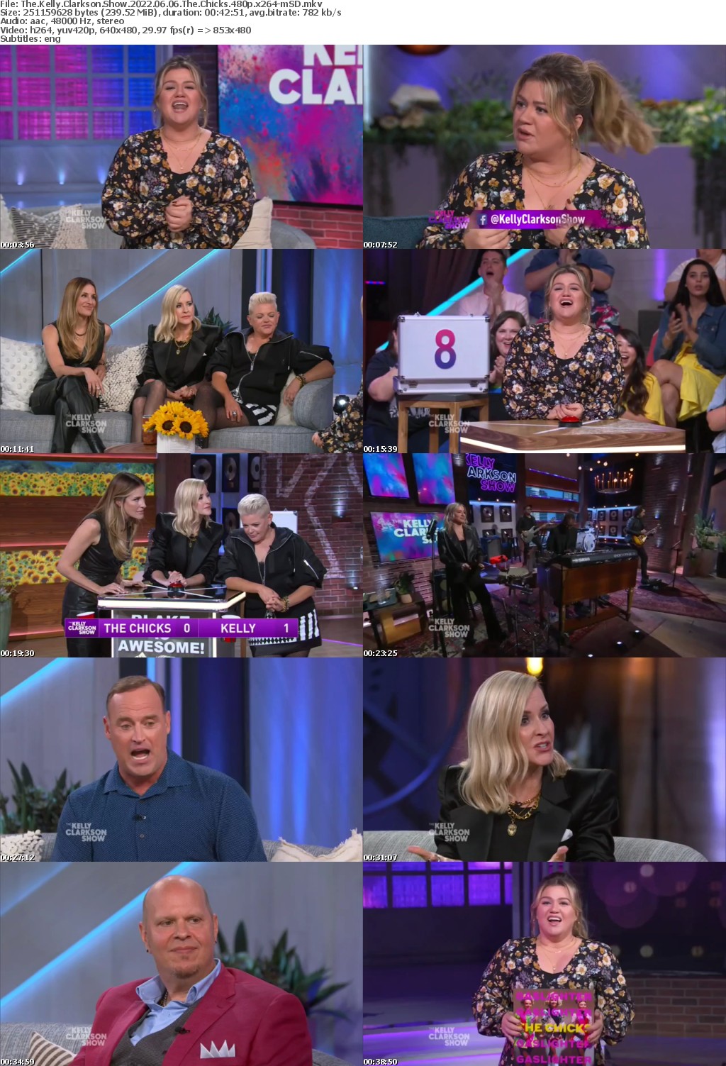 The Kelly Clarkson Show 2022 06 06 The Chicks 480p x264-mSD