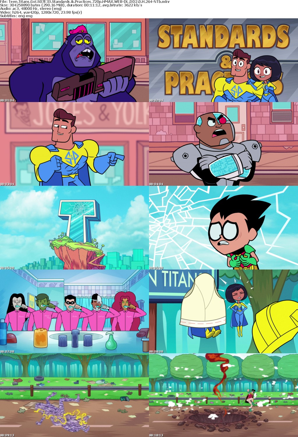 Teen Titans Go S07E33 Standards and Practices 720p HMAX WEBRip DD2 0 x264-NTb