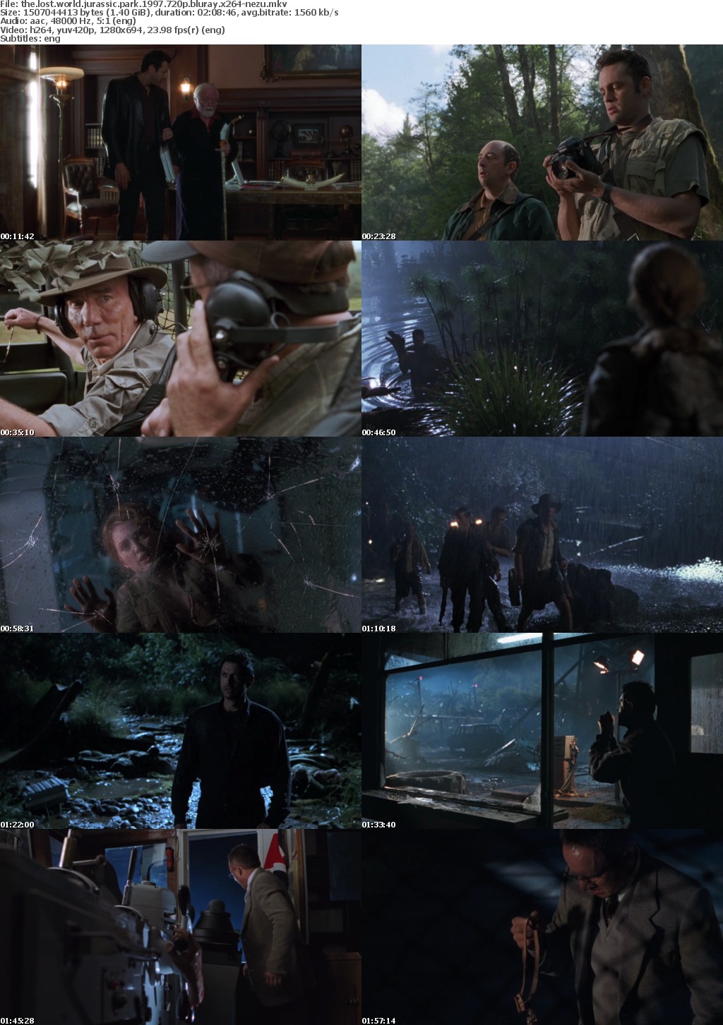 The Lost World Jurassic Park 1997 720p BluRay x264-NeZu