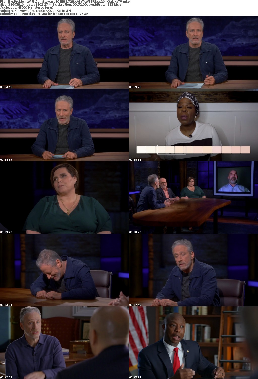 The Problem With Jon Stewart S01 COMPLETE 720p ATVP WEBRip x264-GalaxyTV