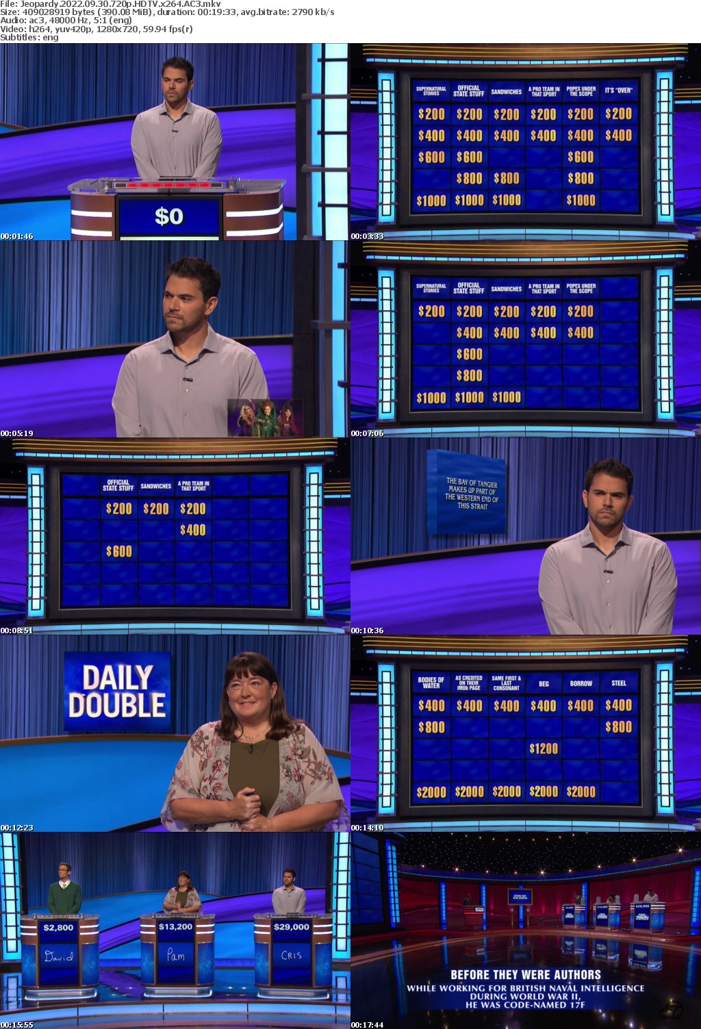 Jeopardy 2022 09 30 720p HDTV x264 AC3 atgoat