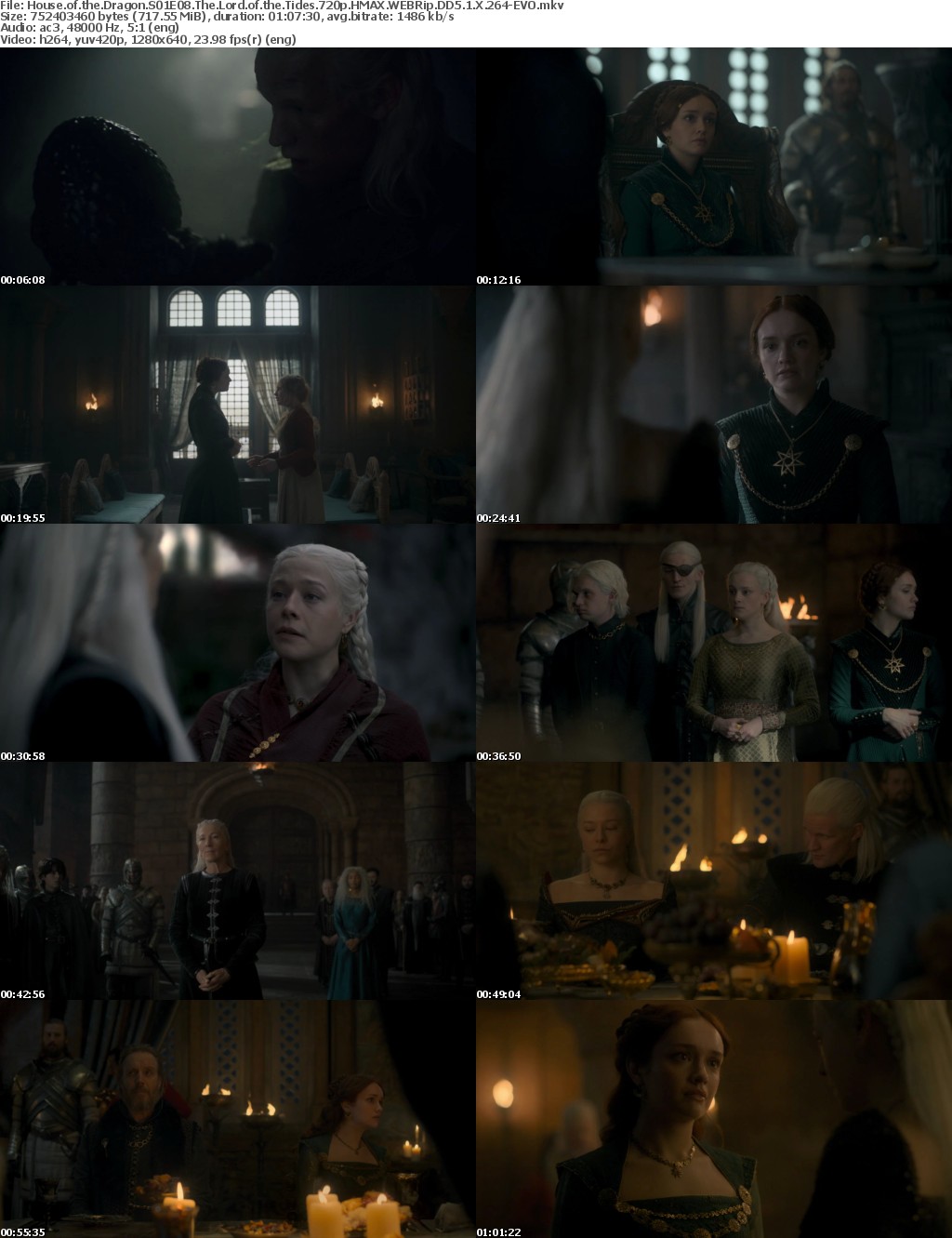 House of the Dragon S01E08 The Lord of the Tides 720p HMAX WEBRip DD5 1 X 264-EVO
