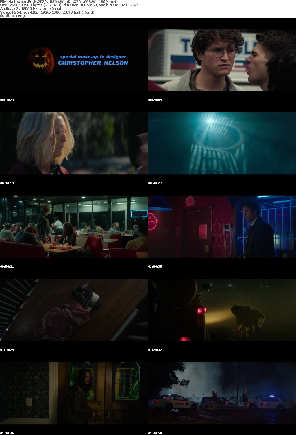 Halloween Ends 2022 1080p WebDL X264 AC3 Will1869