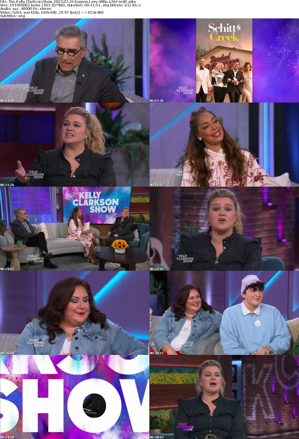 The Kelly Clarkson Show 2023 02 24 Eugene Levy 480p x264-mSD