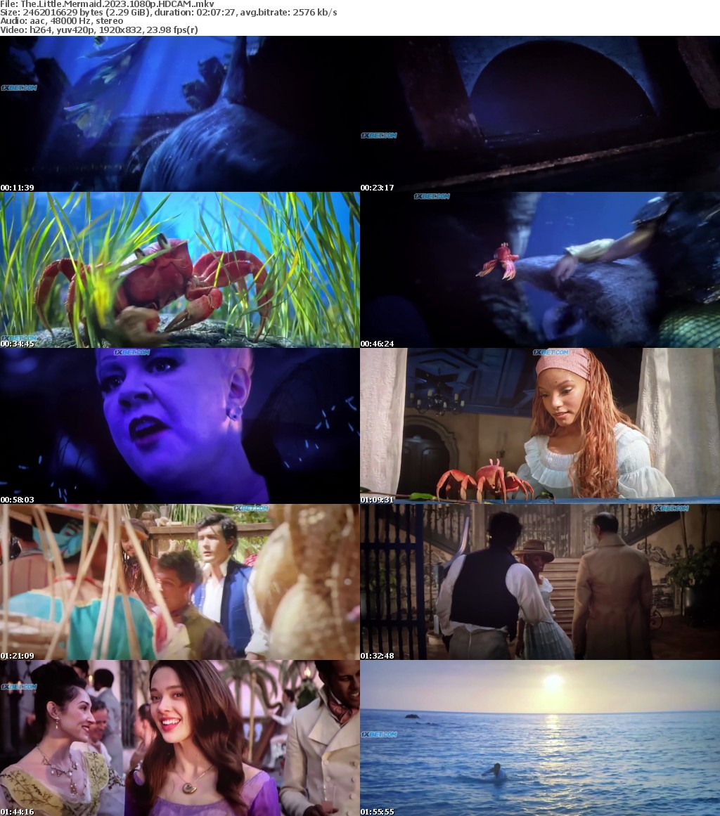 The Little Mermaid 2023 1080p HDCAM