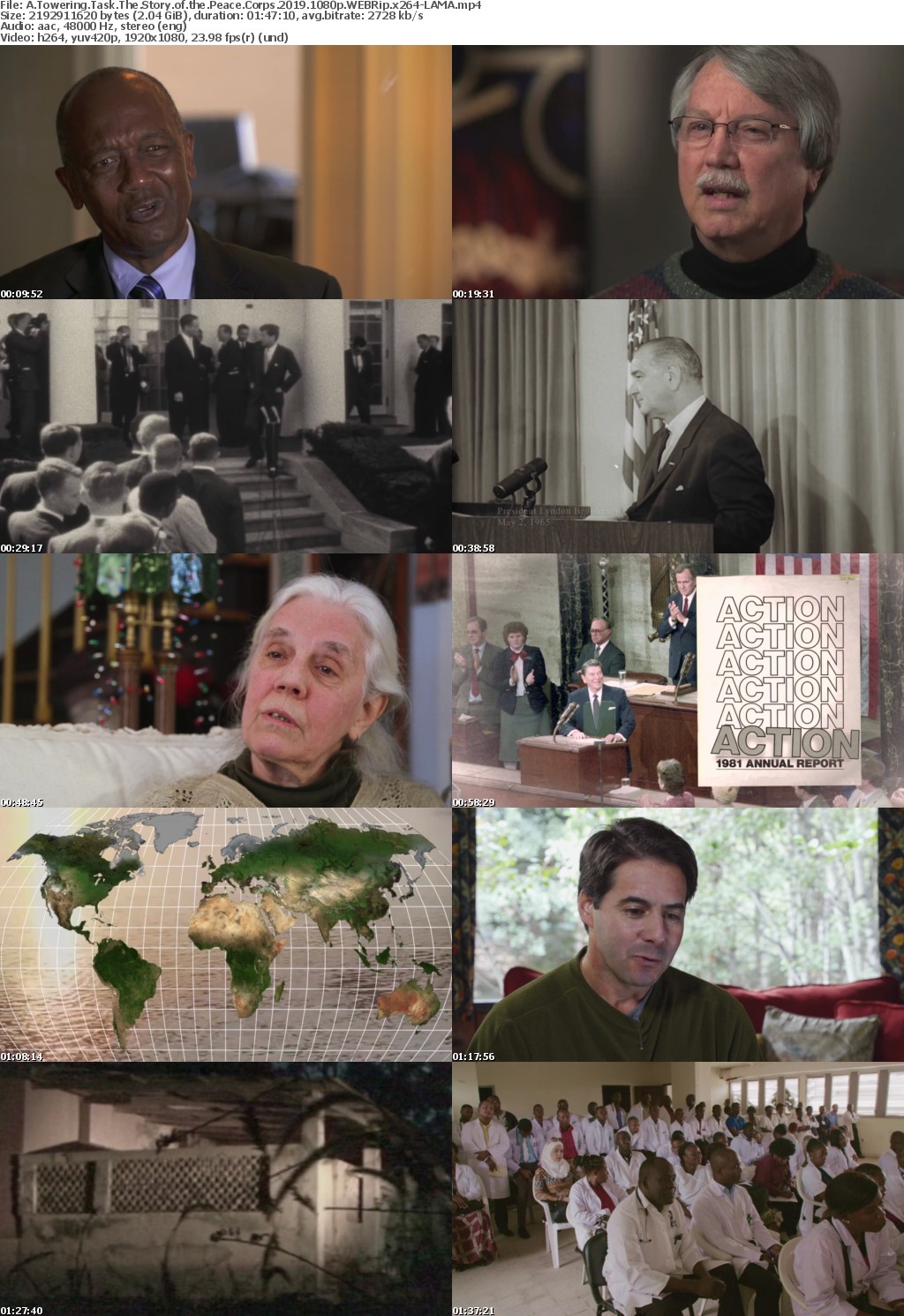 A Towering Task The Story of the Peace Corps 2019 1080p WEBRip x264-RARBG