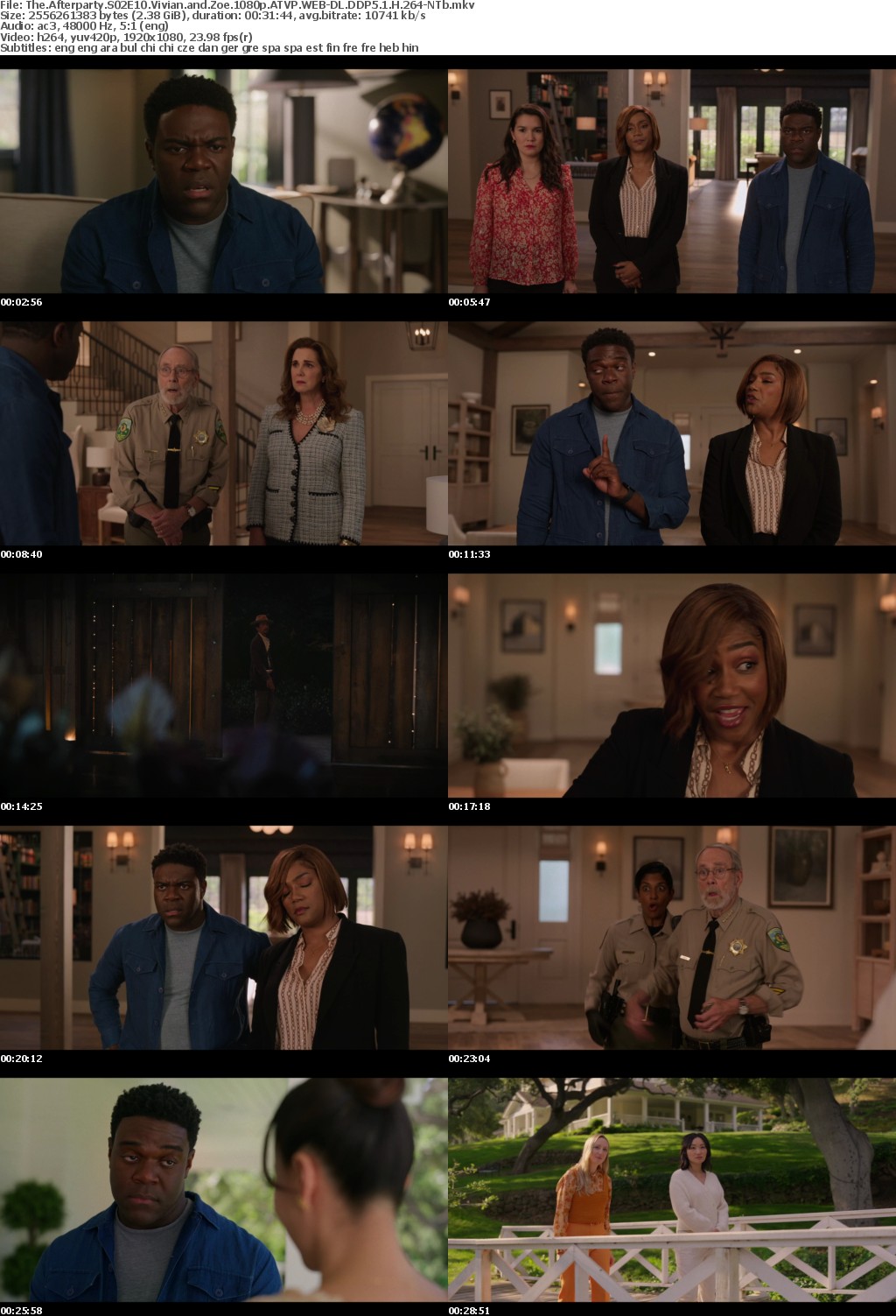 The Afterparty S02E10 Vivian and Zoe 1080p ATVP WEB-DL DDP5 1 H 264-NTb