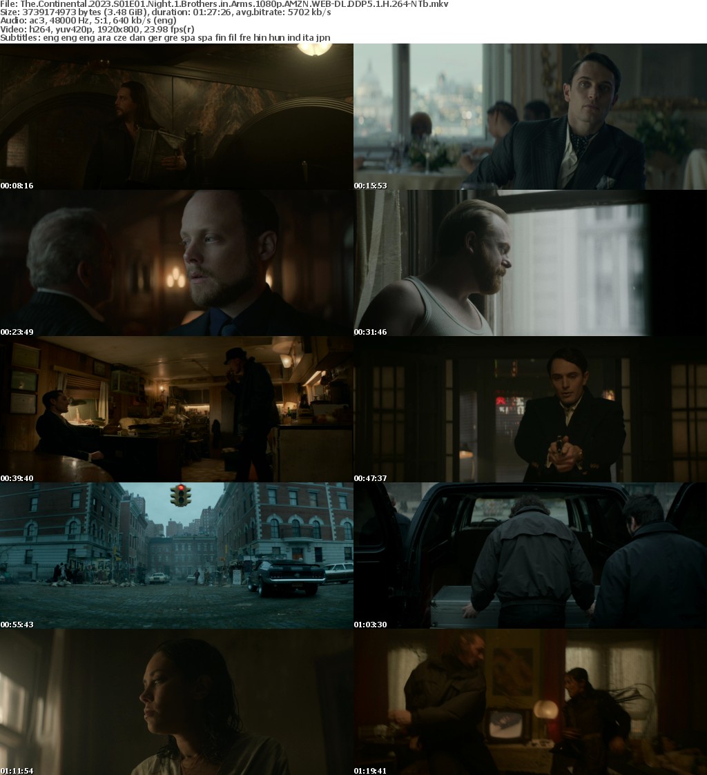 The Continental 2023 S01E01 Night 1 Brothers in Arms 1080p AMZN WEB-DL DDP5 1 H 264-NTb