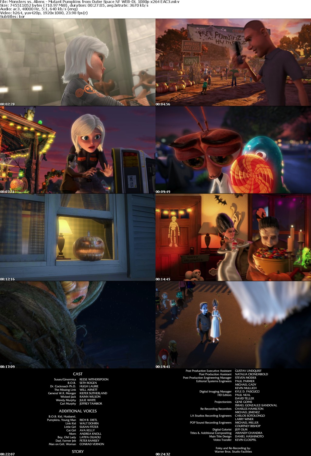 Monsters vs Aliens - Mutant Pumpkins from Outer Space NF WEB-DL 1080p x264 EAC3 mkv