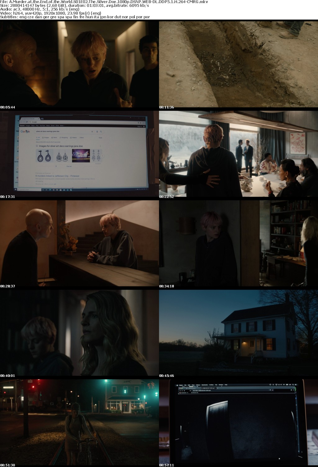 A Murder at the End of the World S01E02 The Silver Doe 1080p DSNP WEB-DL DDP5 1 H 264-CMRG