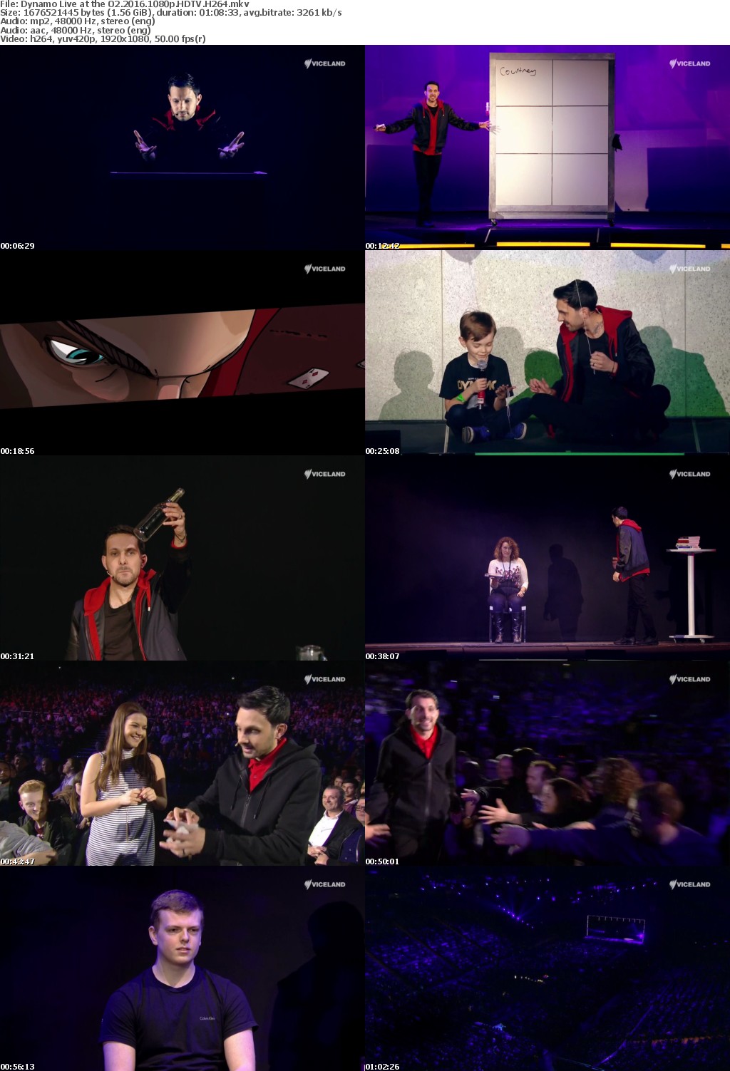 Dynamo Magician Impossible Special - Live at The O2(Seeing is Believing) - 1080p HDTV H264