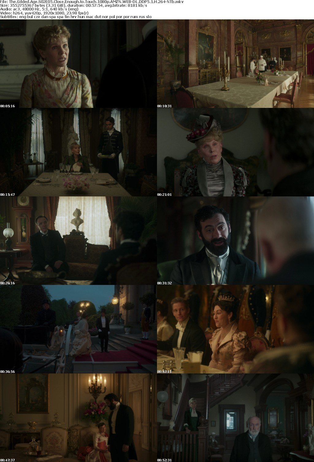 The Gilded Age S02E05 Close Enough to Touch 1080p AMZN WEB-DL DDP5 1 H 264-NTb