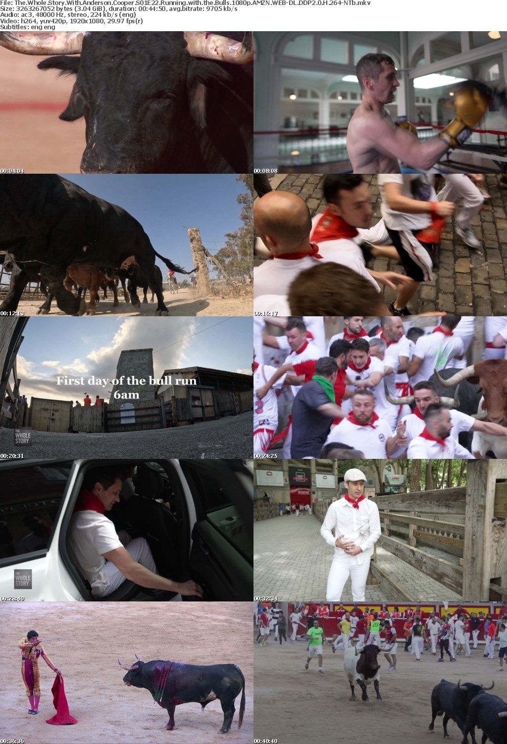 The Whole Story With Anderson Cooper S01E22 Running with the Bulls 1080p AMZN WEB-DL DDP2 0 H 264-NTb