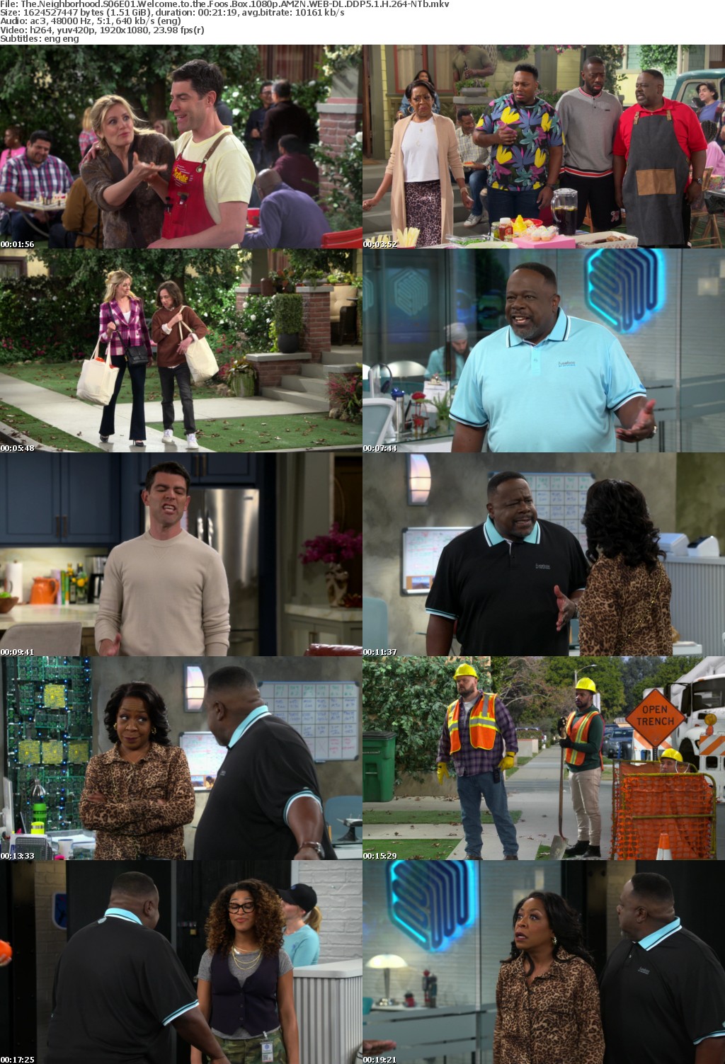 The Neighborhood S06E01 Welcome to the Foos Box 1080p AMZN WEB-DL DDP5 1 H 264-NTb