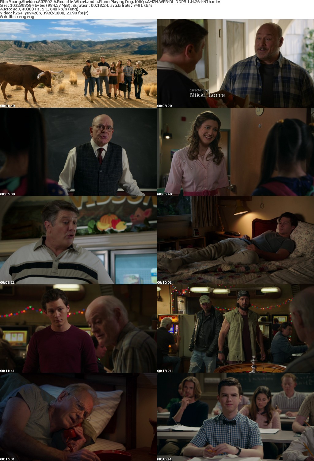 Young Sheldon S07E02 A Roulette Wheel and a Piano Playing Dog 1080p AMZN WEB-DL DDP5 1 H 264-NTb