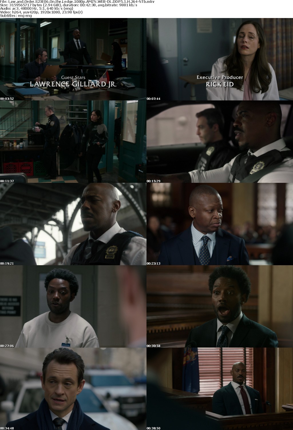 Law and Order S23E06 On the Ledge 1080p AMZN WEB-DL DDP5 1 H 264-NTb