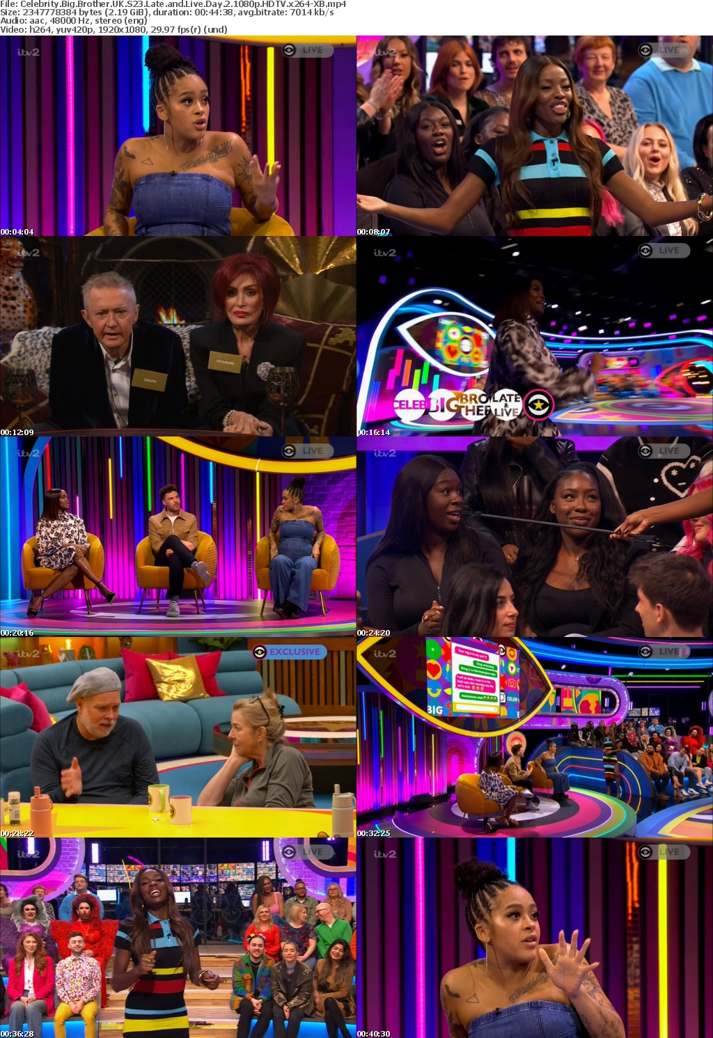 Celebrity Big Brother UK S23 Late and Live Day 2 1080p HDTV x264-XB