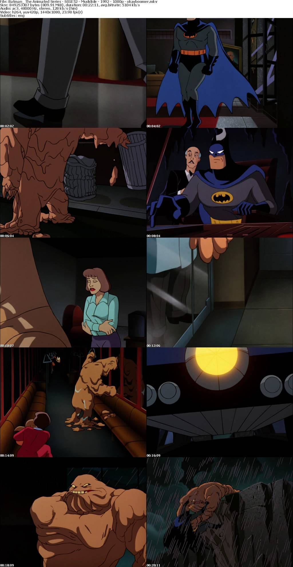 Batman The Animated Series - S01E52 - Mudslide - 1992 - 1080p - okayboomer mkv