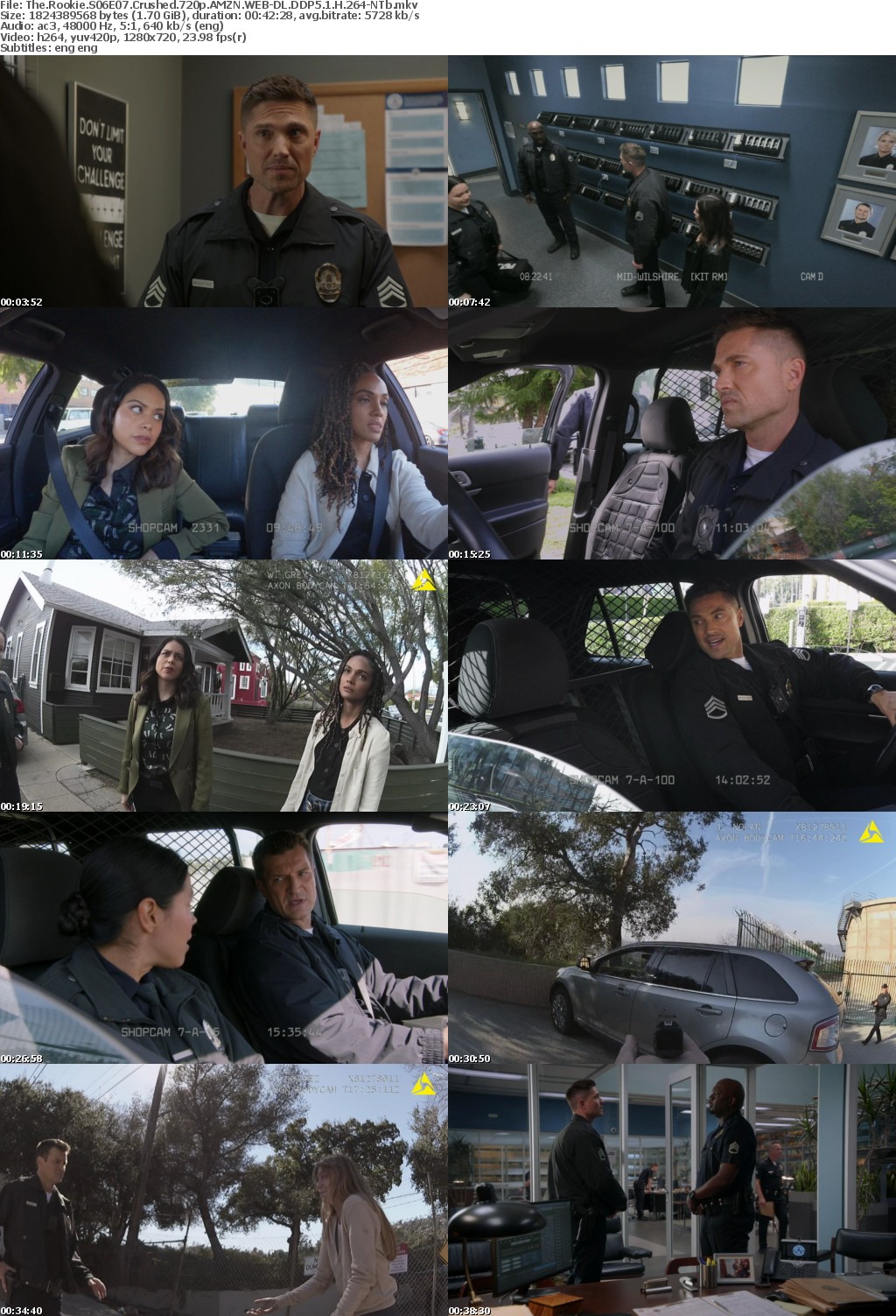 The Rookie S06E07 Crushed 720p AMZN WEB-DL DDP5 1 H 264-NTb