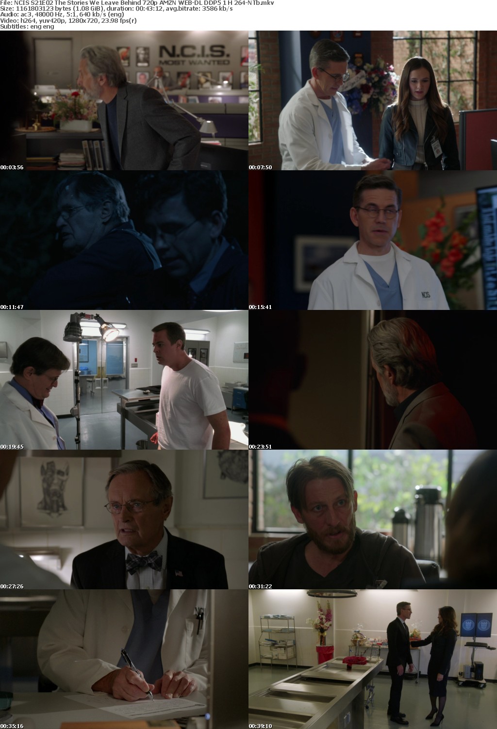NCIS S21E02 The Stories We Leave Behind 720p AMZN WEB-DL DDP5 1 H 264-NTb